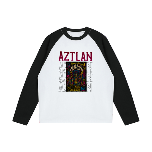 Color-Blocked Raglan Long-Sleeve T-Shirt "Arte Sagrado"