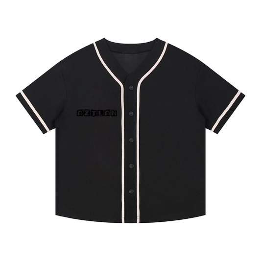 Contrast Piped Button-Up Jersey "Aztec Aftershock"