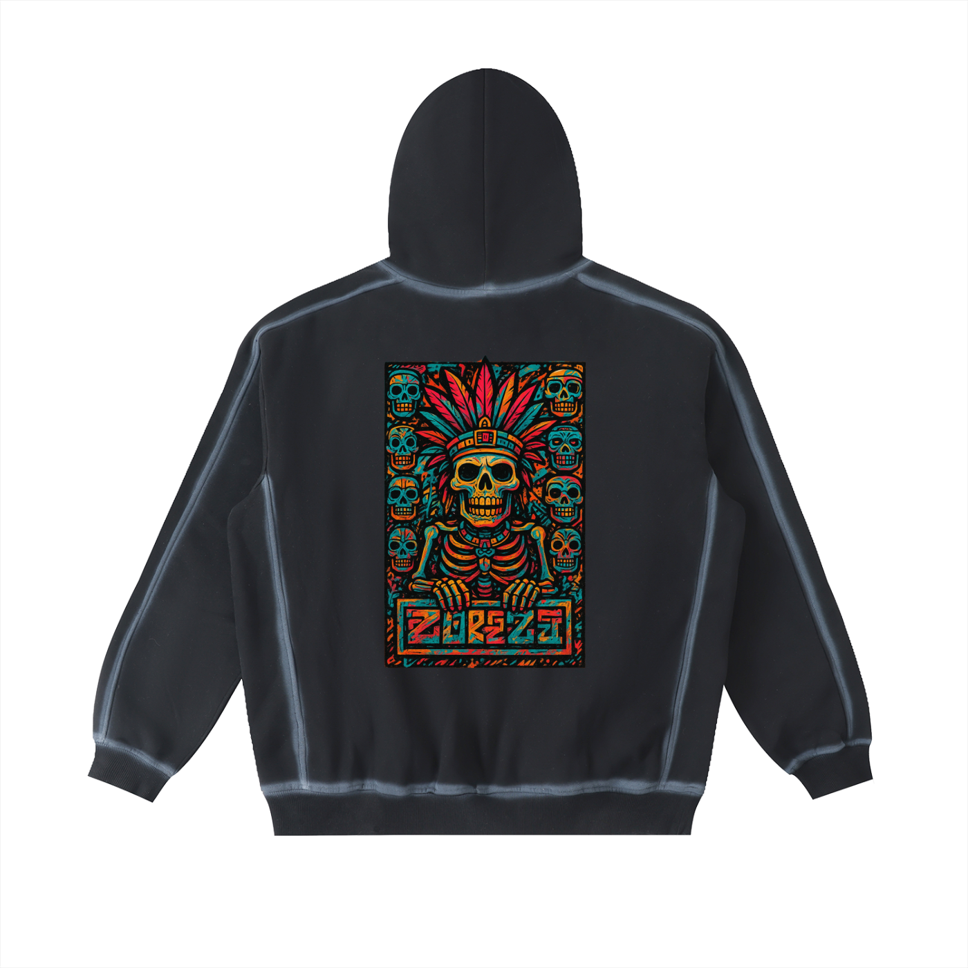 Sunfaded Edge Fleece Hoodie "Wisdom Burned"