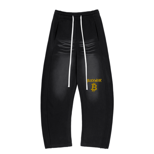 Sunfade Curved Blade Fleece Sweatpants “Blade Signal” Cut sharp. Coded loud. Blade Signal moves like crypto in motion — sleek, fast, and built to flex.