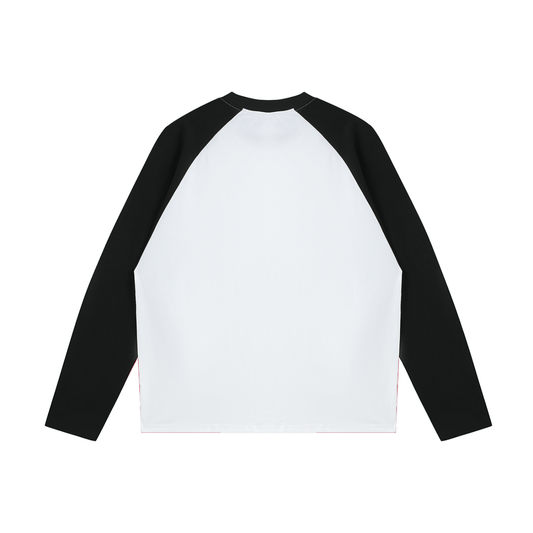 Color-Blocked Raglan Long-Sleeve T-Shirt "Arte Sagrado"