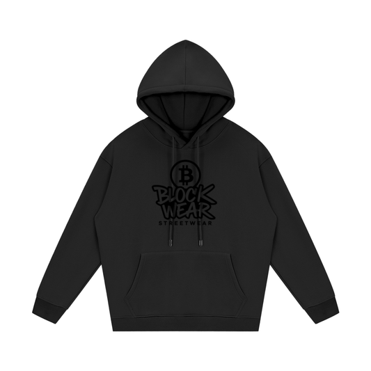 “Crypto Life” BlockWear Unisex Fleece Hoodie – Front Logo & Ape Design Back Print