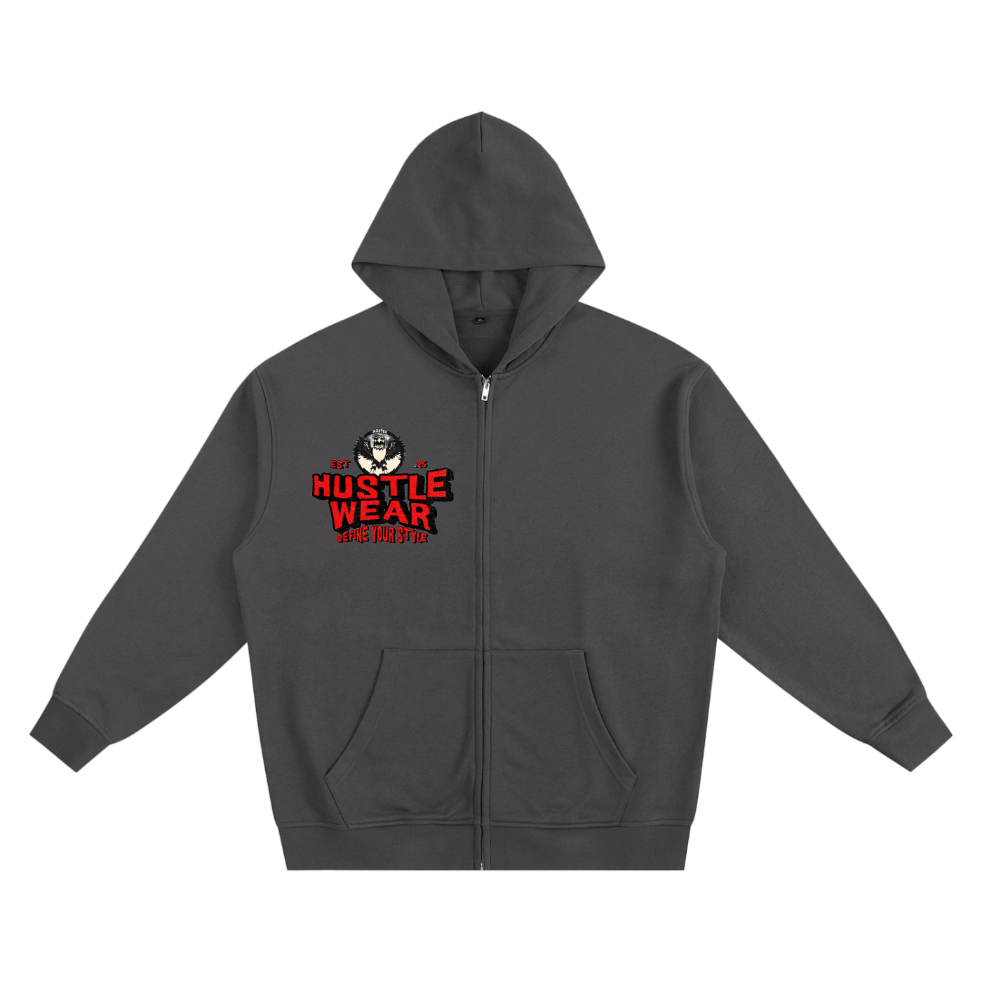 🔥 Aztec Hustle Heavyweight Zip-Up Hoodie 🔥